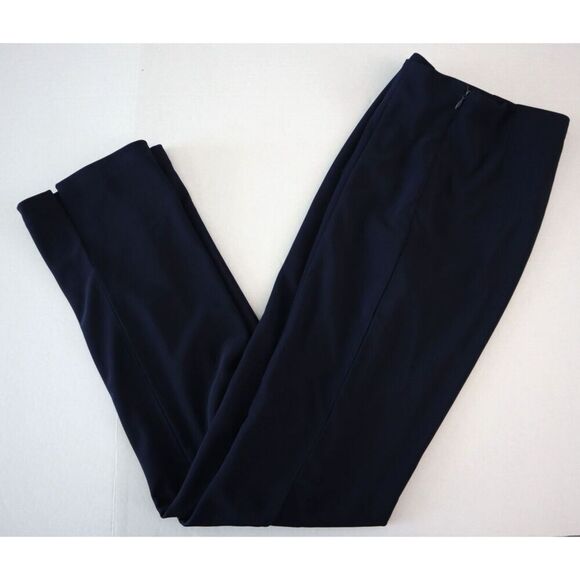 En Saison x Anthropologie Women's Sz S Navy Blue High-Waist Side-Slit Pants - Picture 13 of 13